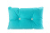 Turquoise Cushion with White Buttons 55x35 cm