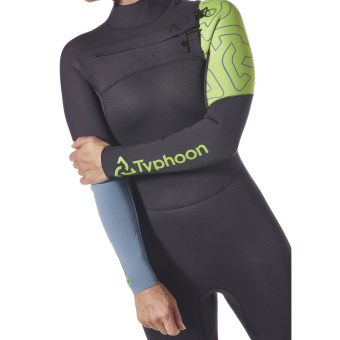 Plastimo P203234 - Performance 3/2mm Neoprene Wetsuit - Women's FC Graphite/Lime Size S