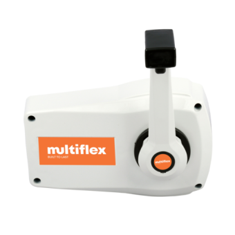 Multiflex V6 - Single lever shifter, side mount, white