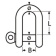 Euromarine Straight Shackle Short Type A4 Ø22 mm Packaged