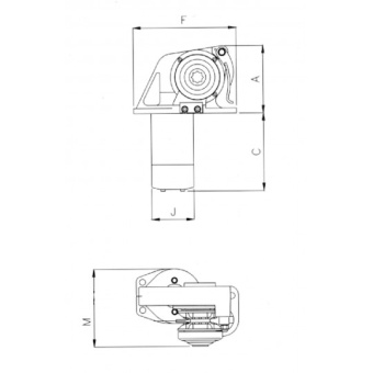 Lofrans Dorado Windlass For Chain 6 mm 500 Watt - 12 Volt