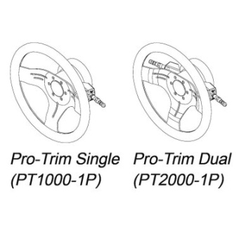 Dometic PT1000-2P Steering Wheel Control For Trim Or Jackplate