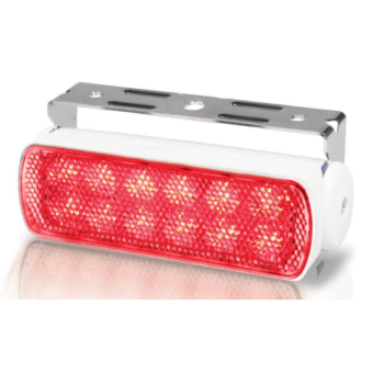 Hella Sea Hawk LED 9-32V - Spreadlight, Red Light, White Housing