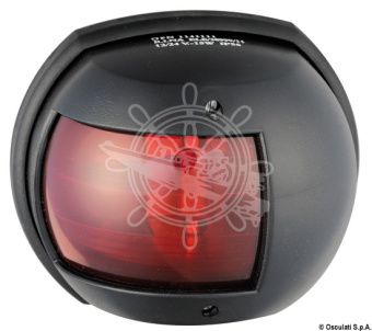 Osculati 11.411.21 - Maxi 20 Black 24 V/112.5° Red Navigation Light