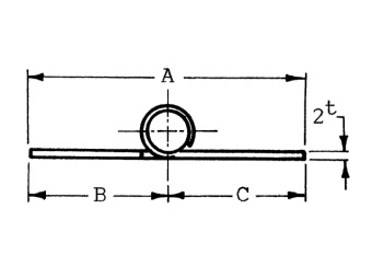 Talamex Hinge 74.5x151 mm