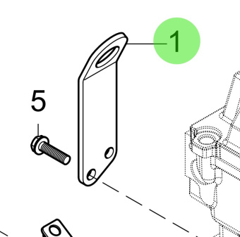 Steyr 2178082-1 - Engine Shackle for Steyr Engine Installations