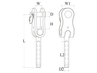 Talamex SS AISI 316 Toggle Terminal 5 mm