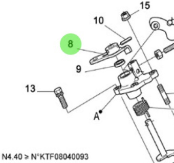 Nanni Diesel 970313006 - Speed Control Lever for Accelerator and Throttle Linkage