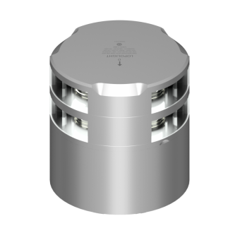 Lopolight 301-011KL+012G2 - Navigation Light 5NM 225° White, Masthead With 2NM Anchor, Silver