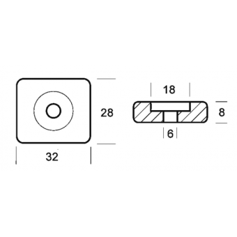 E. Polipodio Zinc Plate For 8/50 HP Engine