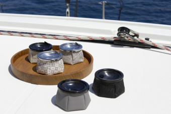 Marine Business Windproof Ashtray Rattan Beige