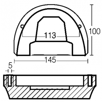 E. Polipodio Aluminium Plate For Omc Cobra Engine
