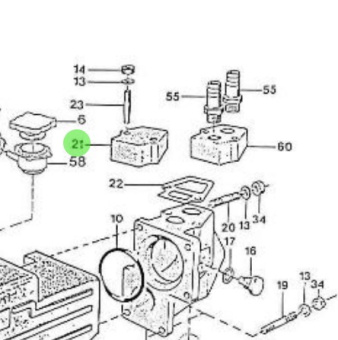 Nanni Diesel 970604623 - Mixer Cap for Heat Exchanger