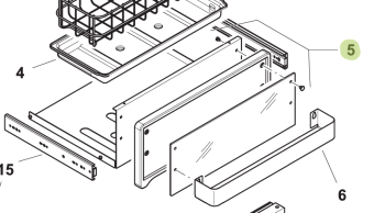 Isotherm SGC00429AA – Upper Shelf for DR130 Drawer Refrigerator
