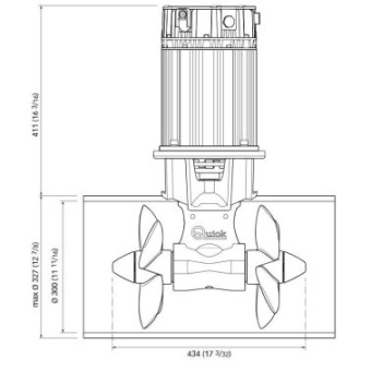 Quick QSY 300-300 Kgf 48V Duo 16.0 Kw Proportional Thruster – AMC or PCS