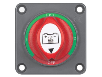 BEP 701S-PM - Battery Selector Switch Panel Mount 1-2-Both-Off 12V - 48V