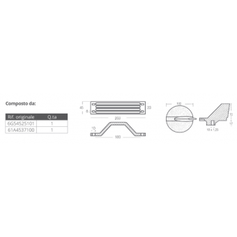 Tecnoseal Aluminium Anodes Kit For Yamaha 200-250 HP