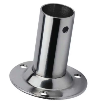Lalizas AISI 316 Stainless Steel Round Base 90° for Ø25 mm Tube