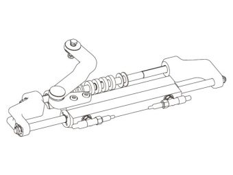 Ultraflex 43515D - Hydraulic Cylinder Front Mounting for Outboard Steering Systems UC95-OBF/1