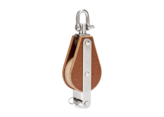 Barton T04131 – TUPHblox Single Swivel Block with Becket 58mm, Brass Bearing, Max Rope 14mm