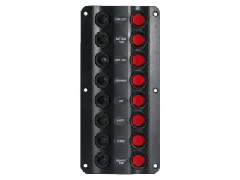 Talamex Switch Panel Wave Design 8 Switches 12V