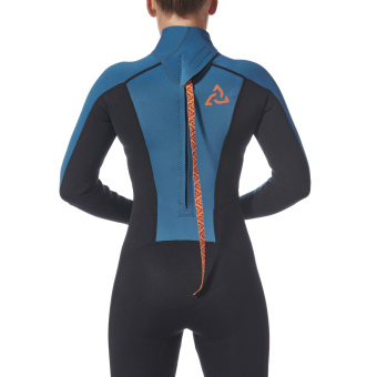 Plastimo P203704 - Essential 3/2mm Wetsuit Women's Black/Ocean Size 8 XS