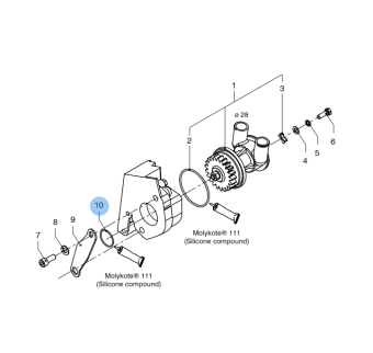 Vetus 08-00062 - O-ring for PTO Cover D2009