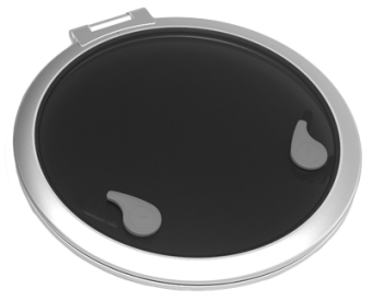 Goiot Aluminum Hatches Model 'Opal 22', Satin, Dims. Ø572mm, Hole Size Ø518mm, Mounting Depth 15mm