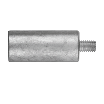 Tecnoseal Baudouin Zinc Pencil Anode Ø20x45 mm with Brass Plug M24x1.5