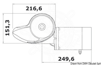 Osculati 02.404.38 - Italwinch Smart Plus Windlass GO 1500W 24V 10 mm