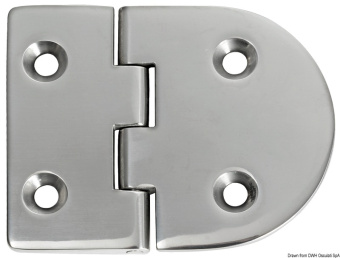 Osculati 38.863.21 - Hinge B 95° AISI316 83x65 mm