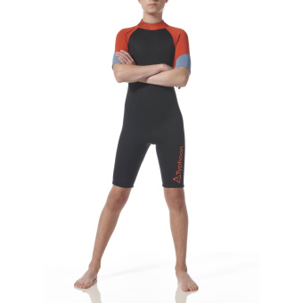 Plastimo P203727 - Essential 3/2mm Neoprene Wetsuit Shorty Kids Black/Red Size Y-M