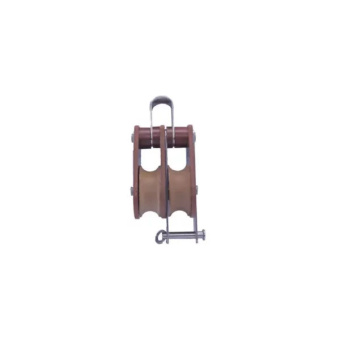 Barton T01211 – Tuphblox Double Bow Block with Becket 30mm, Plain Bearing, 2x Ø30mm Sheaves, Max Rope 10mm