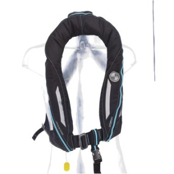 Ocean Safety Inflatable Life Jacket Sport 170 N ADV Manual Harness Carbon Black