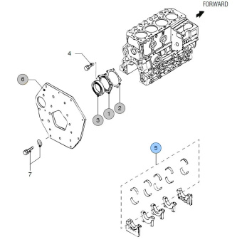 Vetus STM9989 - Bearingset 0,25 M455