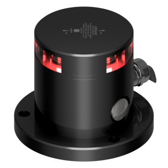 Lopolight 300-114G2-PRO 180° - Navigation Light 3NM 180° Red, Black Anodized