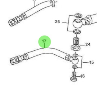 Nanni Diesel 970300994 - Fuel Return Hose Assembly for HE Engines