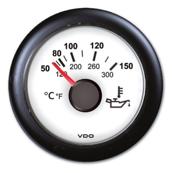VDO ViewLine Engine Oil Temperature Gauge 150°C 52 mm