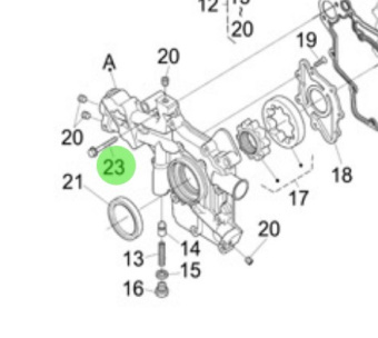 Nanni Diesel 970313705 - Flange Bolt and Stop Screw for Fresh Water Pump and Engine Assemblies