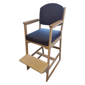 Helmsman's Seat Wood Fabric Blue