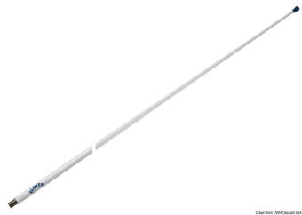 Osculati 29.990.03 - Glomex Glomeasy Line VHF Fiberglass Antenna 1.2m