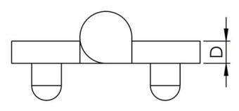 Hollex Hinge Round 38.1mm