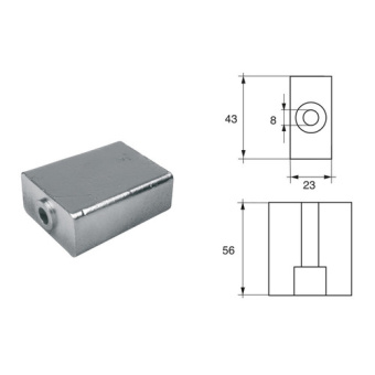 Bukh PRO L8147314 - Anode F/JOHNSON/EVINRUDE EngineS