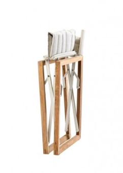 ARC Marine Director's Chair The Square Teak Linen