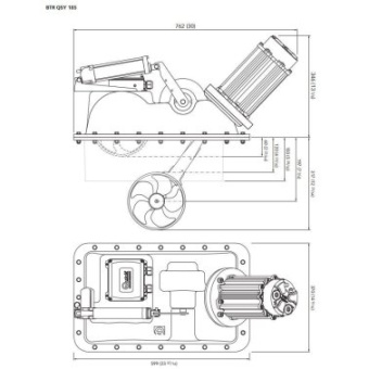 Quick QSY 185-100 Kgf 24V Duo 8.0 Kw Retractable Thruster – AMC or PCS