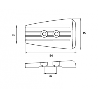 Tecnoseal Zinc Plate For Legs DPS-A/DPS-B