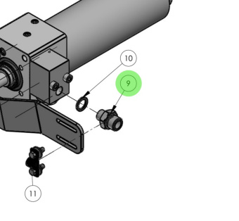 Alamarin Jet P0367 - Reduction Coupling for Jet Hydraulic Cylinders