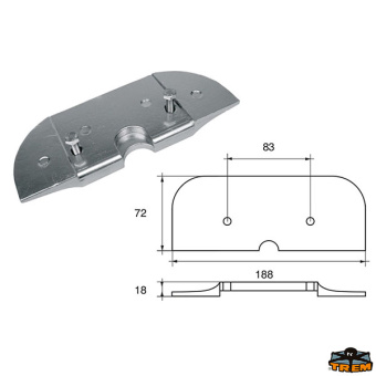 Trem L8243013 - Anodes For Engines Mercury-Mercruiser