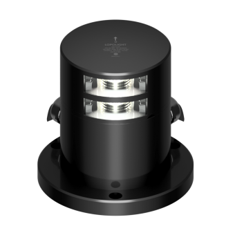 Lopolight 301-005ST-PRO - Navigation Light 2NM 135° White Double Stern Light Black Anodized