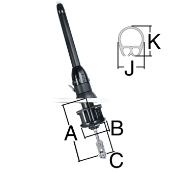 Harken 7413.11 7/8 - MKIV Unit 3 Underdeck Furling System 22.2 Pin